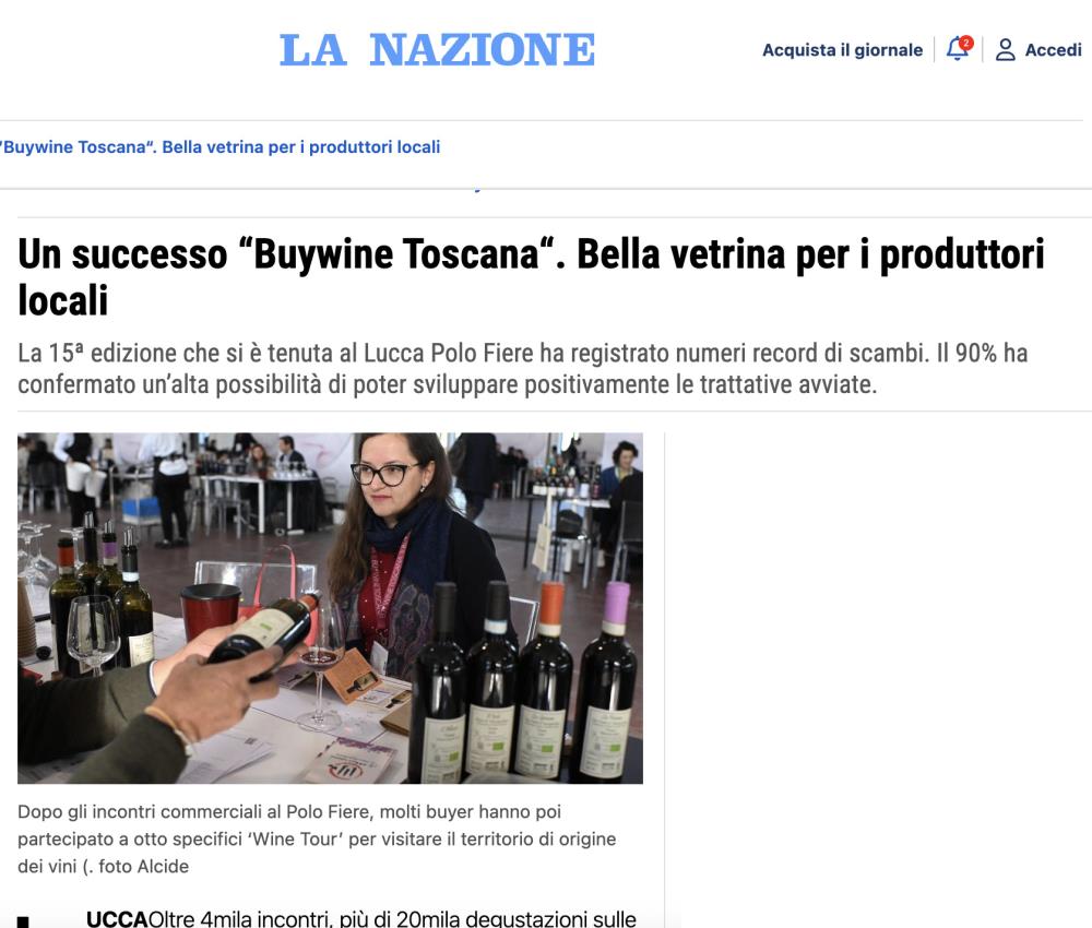 Un successo Buywine Toscana. Bella vetrina per i produttori locali