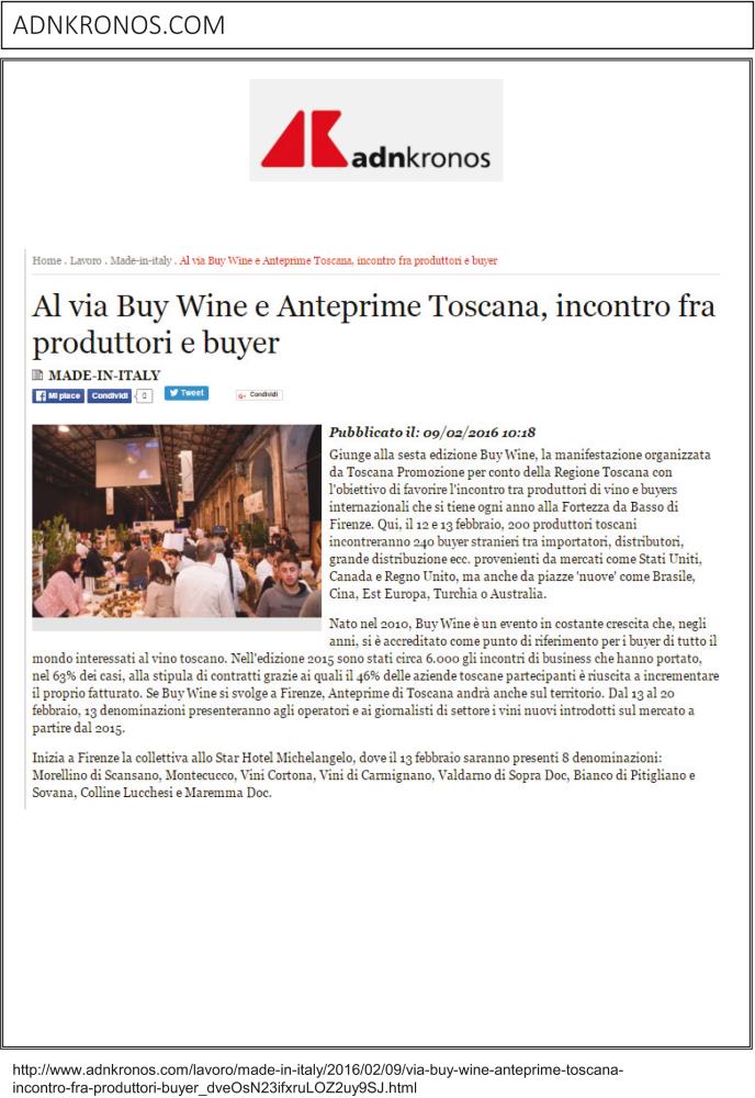 Al via Buy Wine e Anteprime Toscana, incontro fra produttori e buyer