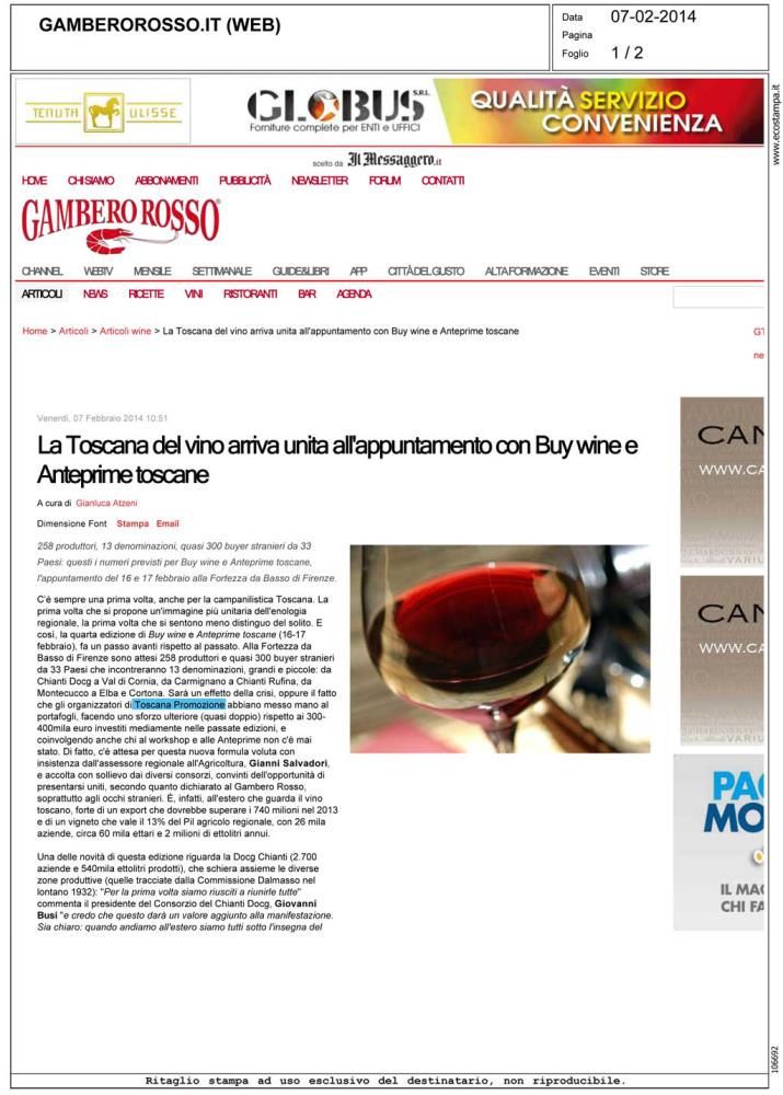 La Toscana del vino arriva unita all'appuntamento con Buy wine e Anteprime toscane