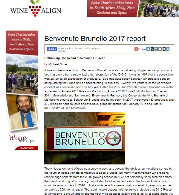 Benvenuto Brunello 2017 report
