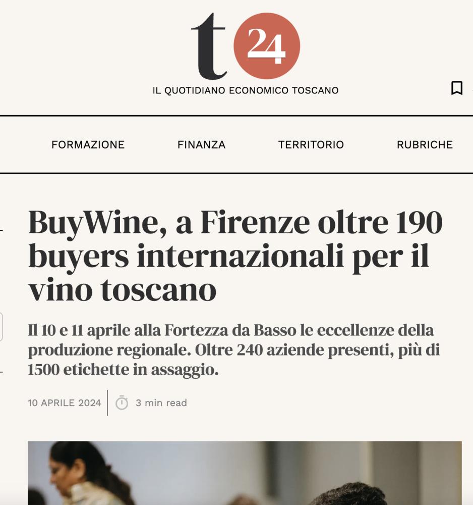 BuyWine, a Firenze oltre 190 buyers internazionali per il vino toscano